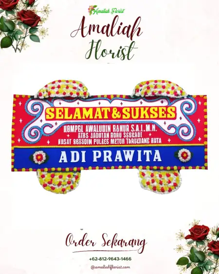 Papan Bunga Ucapan Selamat Bidar Alam